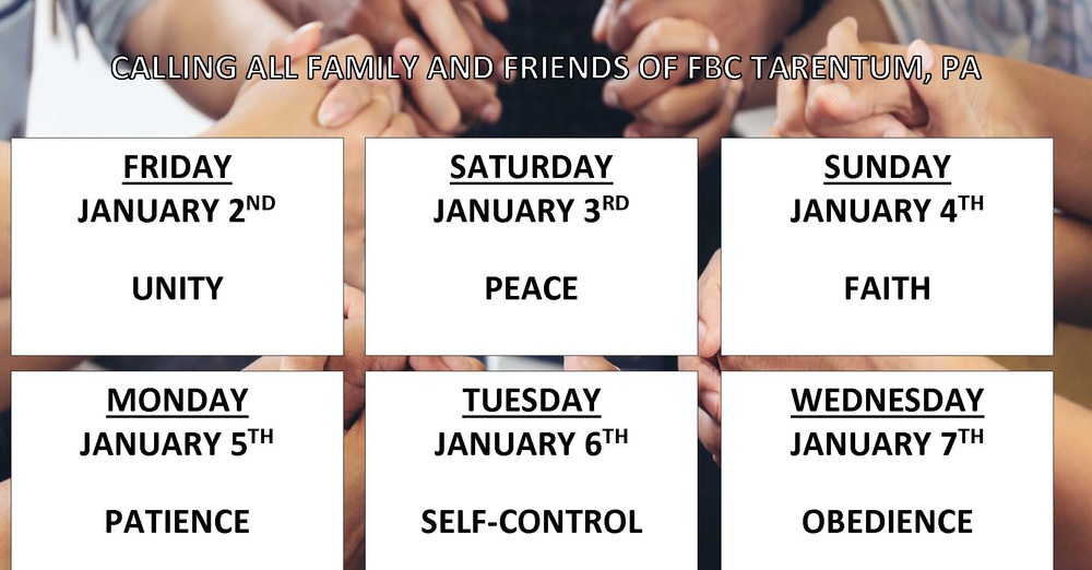 Prayer Week January 2026