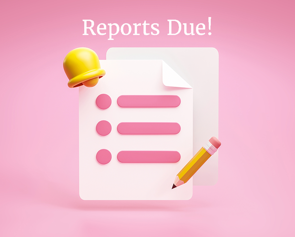 Annual Ministry Team reports due Jan. 4th!