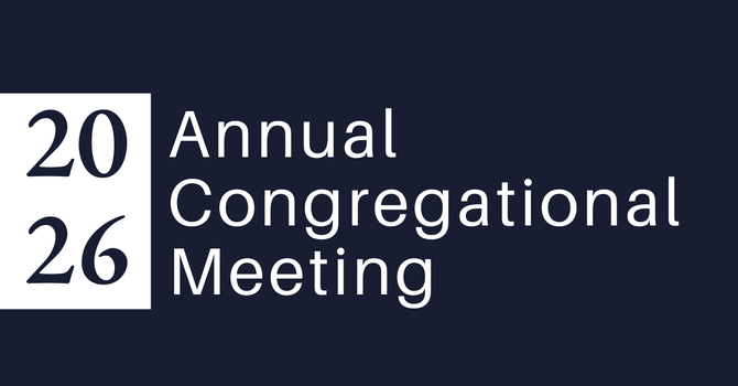 Annual Congregational Meeting Set for January 18th image