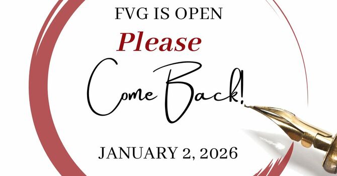 We are open this Friday!