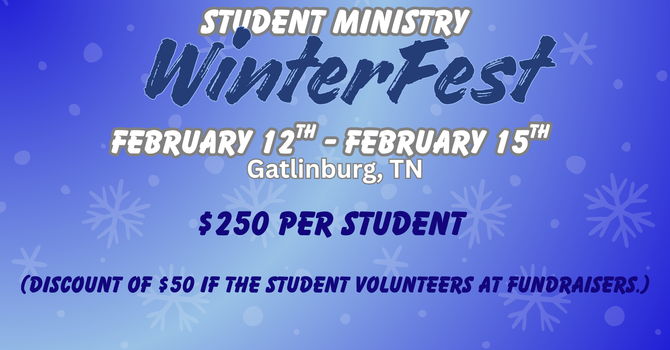 Student Ministry WinterFest