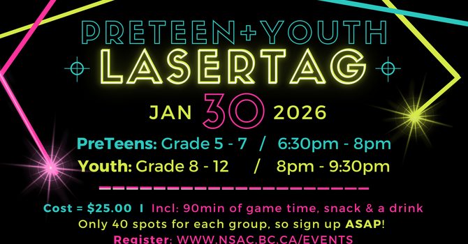 PreTeens & Youth Laser Tag!