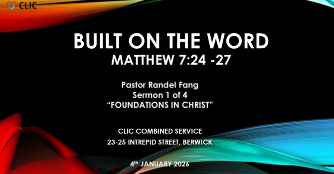 Built On The Word (Matthew 7:24-27)