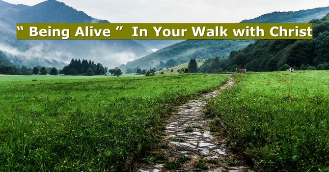 "Being Alive" in your walk with Christ 