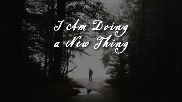 I am Doing a New Thing