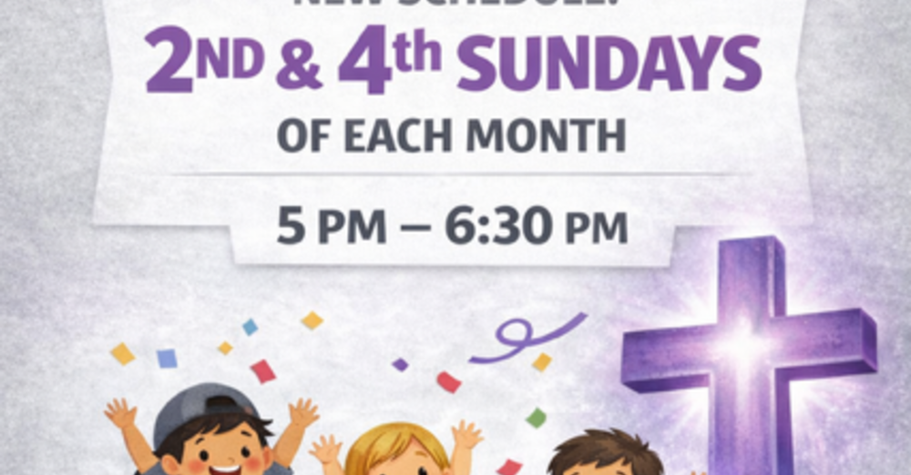 Team Kids Updated Schedule