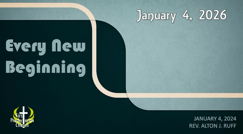 Sunday January 4 Worship Service