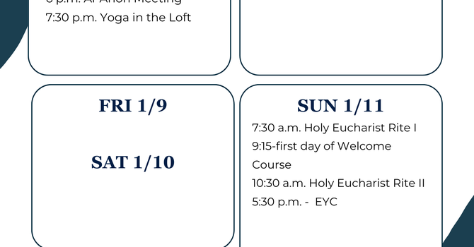 This Week at a Glance