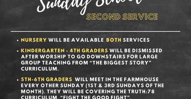 K-4th Grade Sunday School