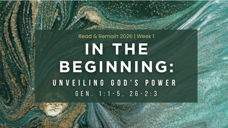 In the Beginning: Unveiling God's Power
