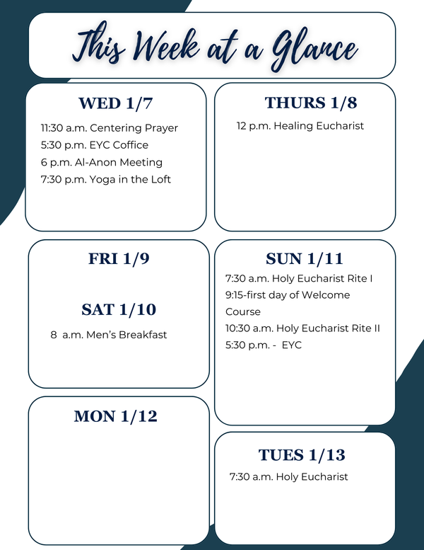 This Week at a Glance