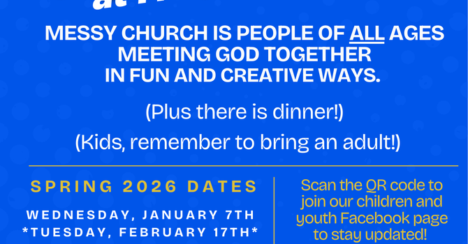 Messy Church Spring 2026 Calendar! image