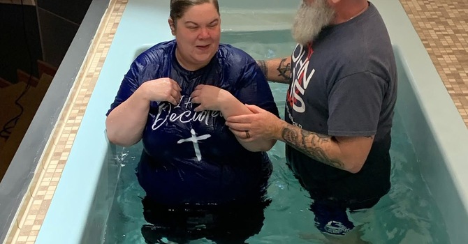 Baptism- Johnathan, Cassie & April image