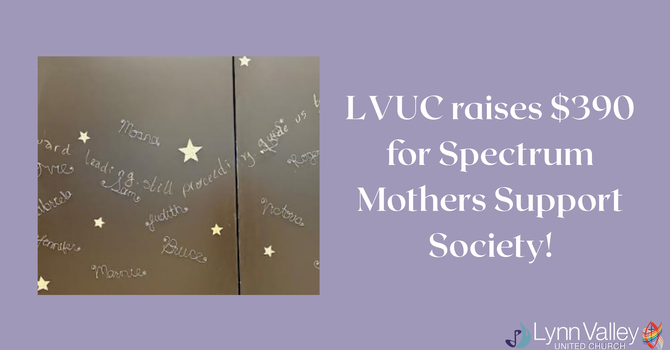 LVUC raises $390 for Spectrum Mothers Support Society