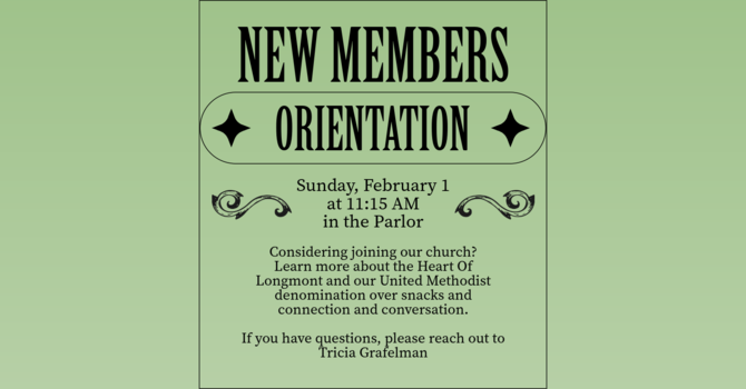 New Members Orientation