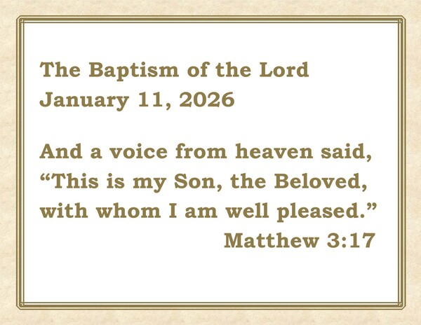 The Baptism of the Lord