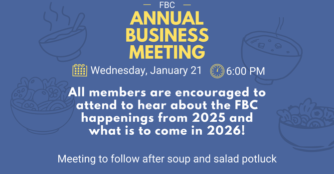 Business Meeting and Potluck