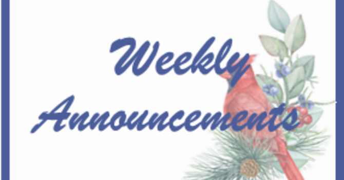 Weekly Announcements