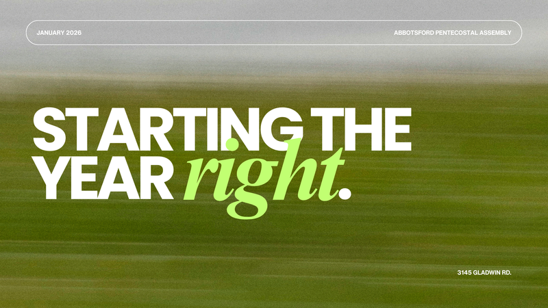 Starting The Year Right  