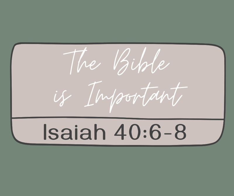 First Baptist Church Kearney MO - Sermon, The Bible is Important