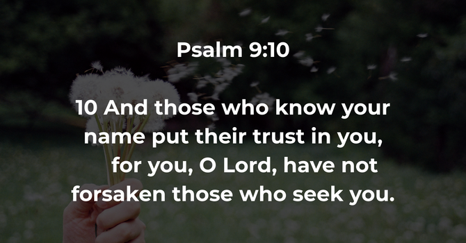 Psalm 9:10 image