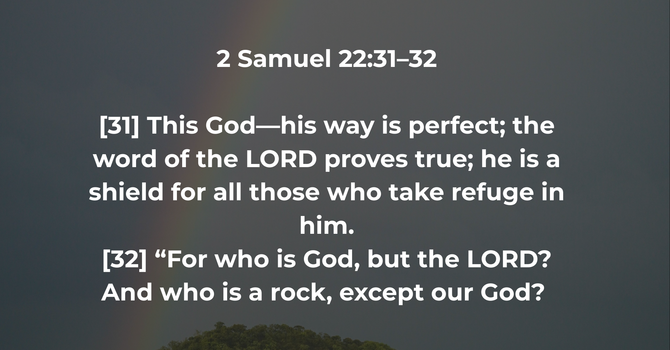 2 Samuel 22:31–32 image