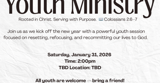 Youth Ministry Kickoff Session