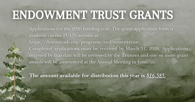Endowment Trust Grants Open February 1st! image