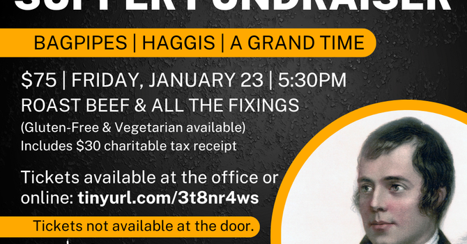 Robbie Burns Supper Fundraiser