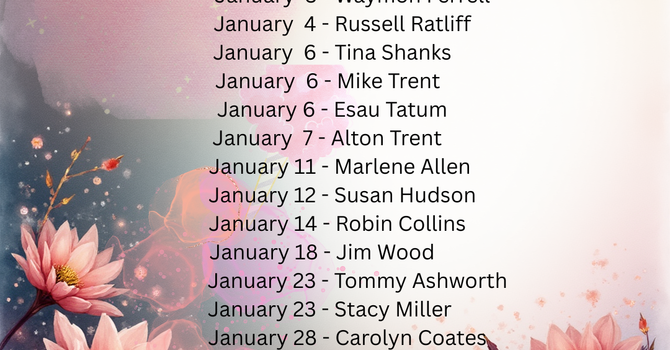 January Birthdays
