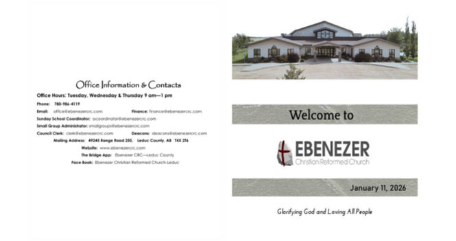 January 11, 2026 Bulletin