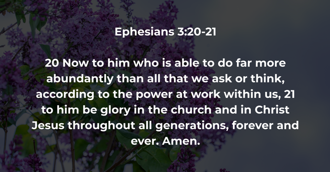 Ephesians 3:20-21 image