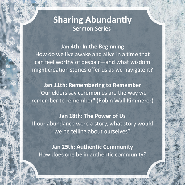 January 2026 Sermon Series