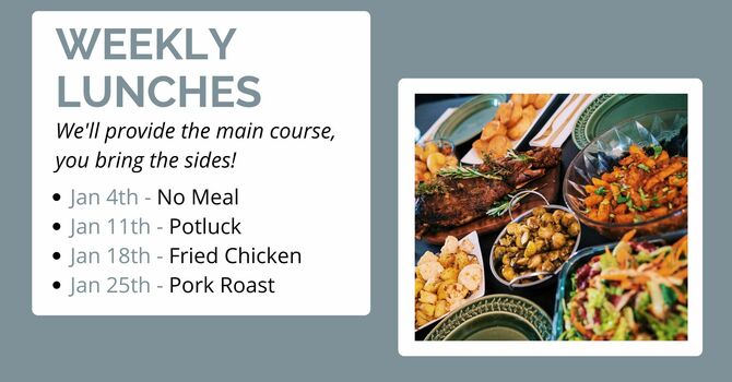 Weekly Church Fellowship Meals image