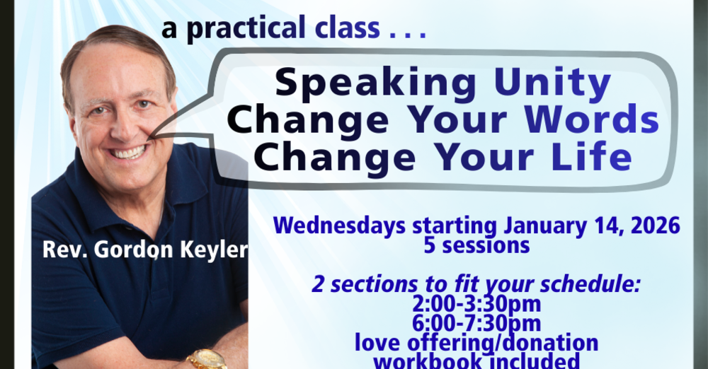 Speaking Unity with Rev. Gordon Keyler