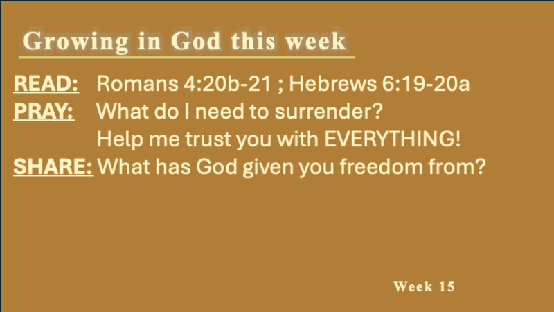 Jesus the True and Better Abraham — Trust, Surrender, Freedom