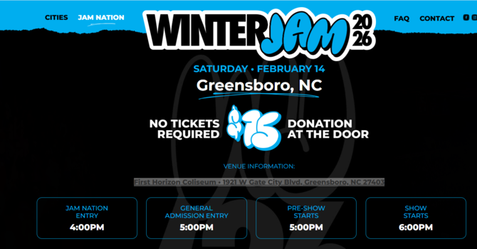 Winter Jam 2026 Youth Event
