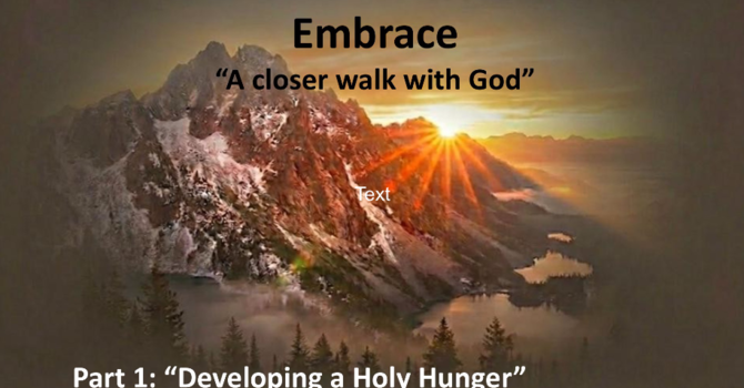 A Closer Walk with God