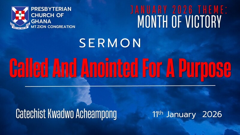 Called And Anointed For A Purpose