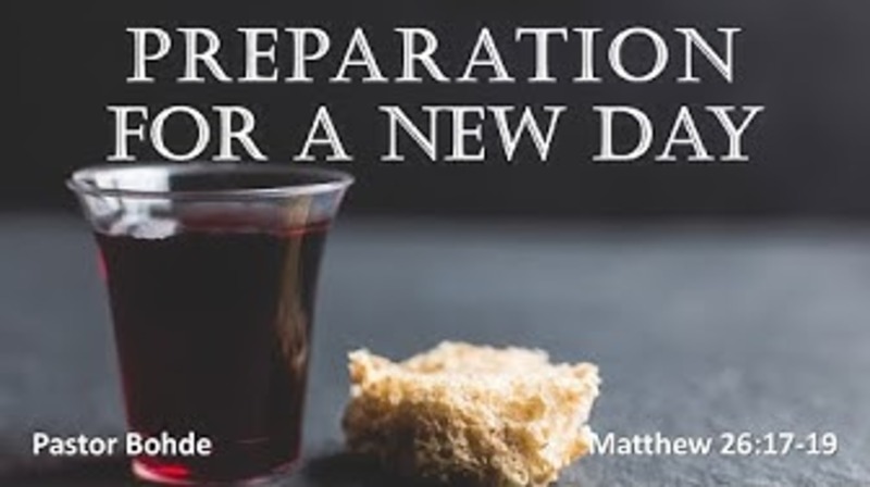"A Preparation For A New Day"