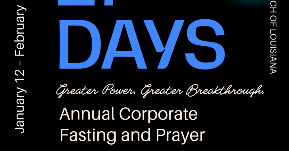 21 Days of Prayer and Fasting
