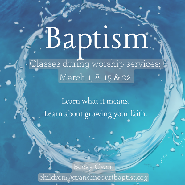Baptism Classes