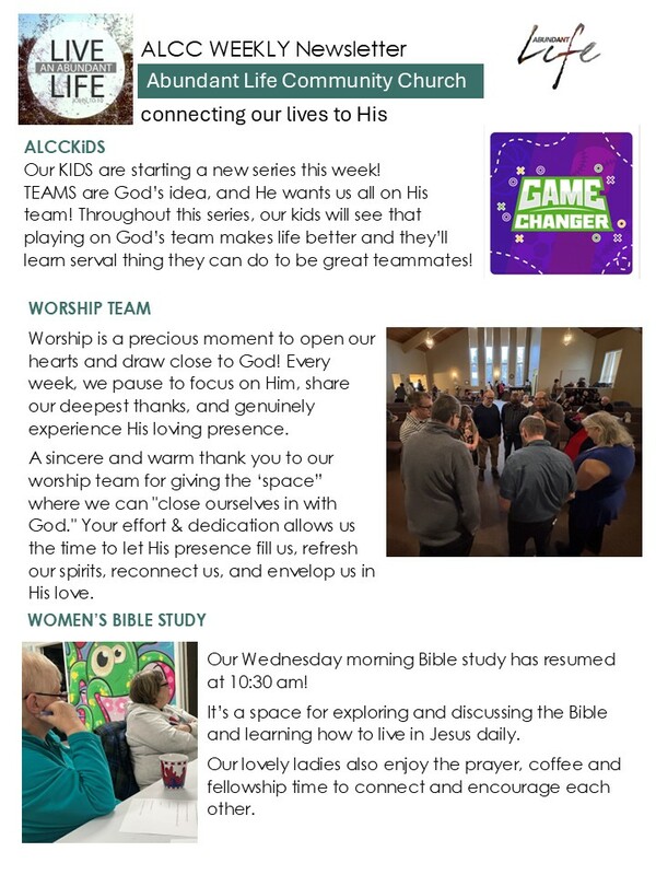 connecting others to a life that matters