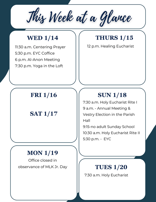 This Week at a Glance