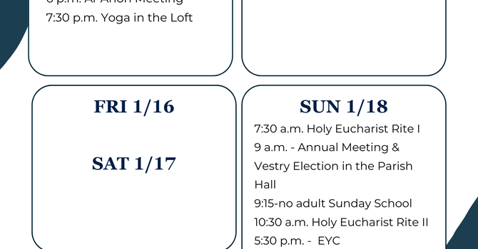 This Week at a Glance