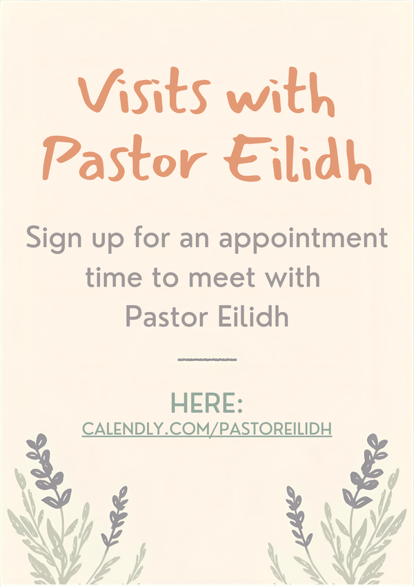 Pastor Eilidh's Calendar