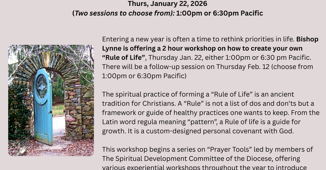 Rule of Life with Bishop Lynne