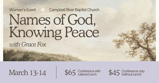 Name's of God, Knowing Peace - Women's Conference 