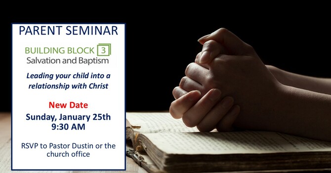 Building Block 3: Salvation and Baptism Seminar