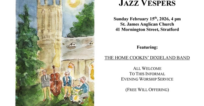 Jazz Vespers - Sunday February 15th at 4pm image